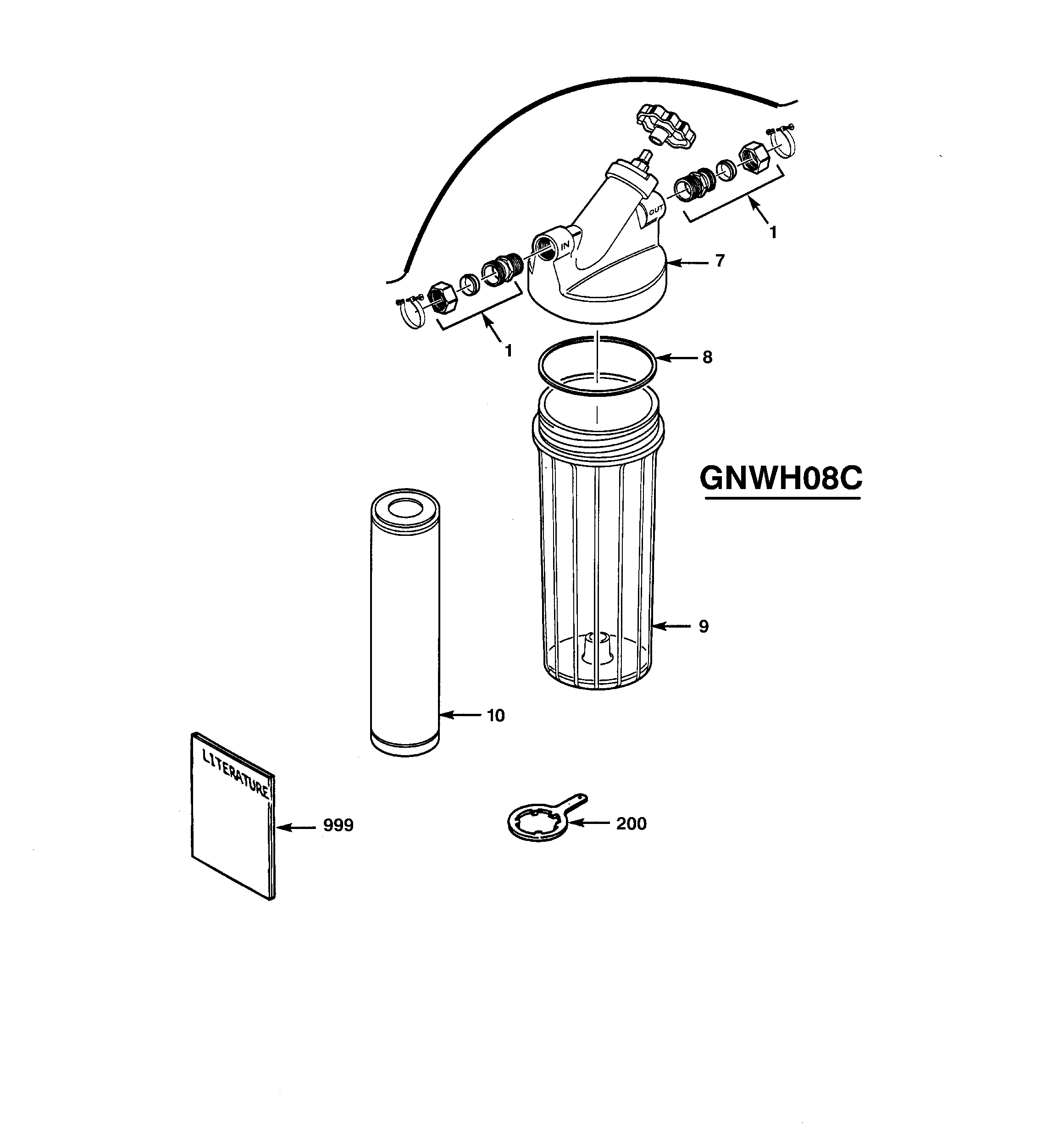 Water filtration parts