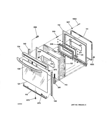 Oven door