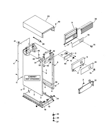 Cabinet & control parts