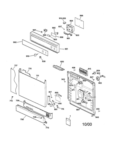 Escutcheon & door assembly