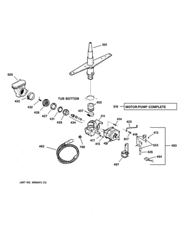 Motor-pump mechanism
