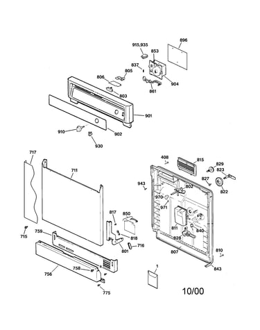 Escutcheon & door assembly