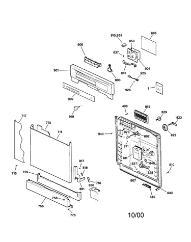 Escutcheon & door assembly