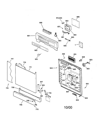 Escutcheon & door assembly