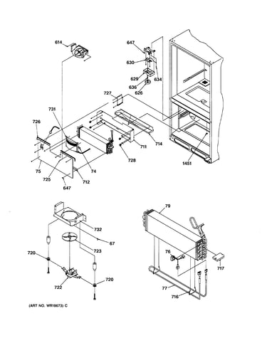 Evaporator & freezer control assemb