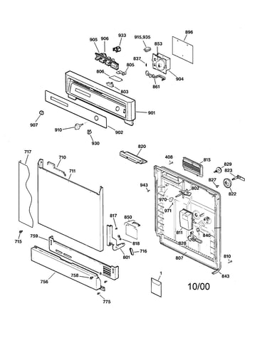 Escutcheon & door assembly