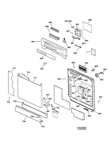 Escutcheon & door assembly