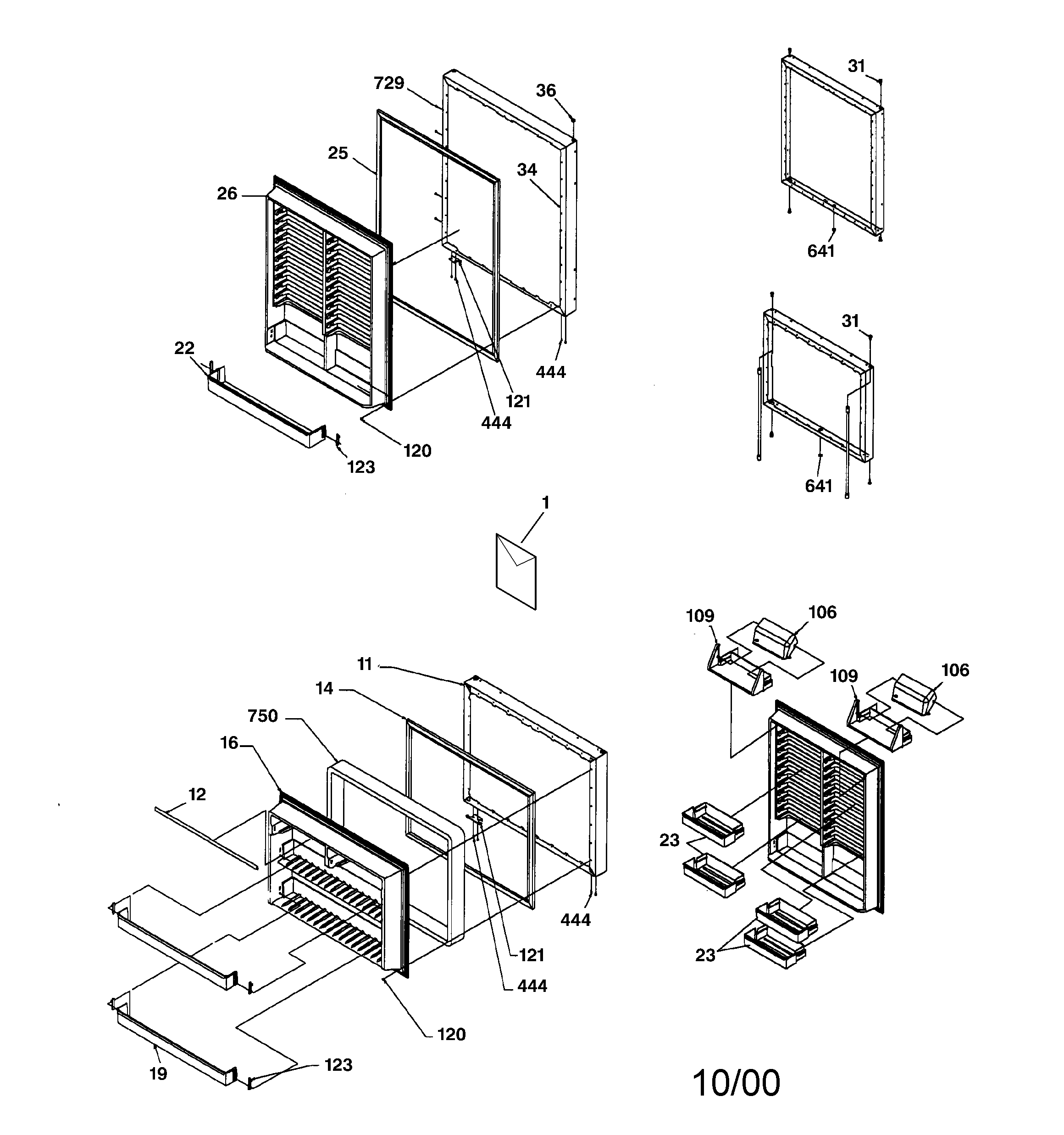 Door assemblies