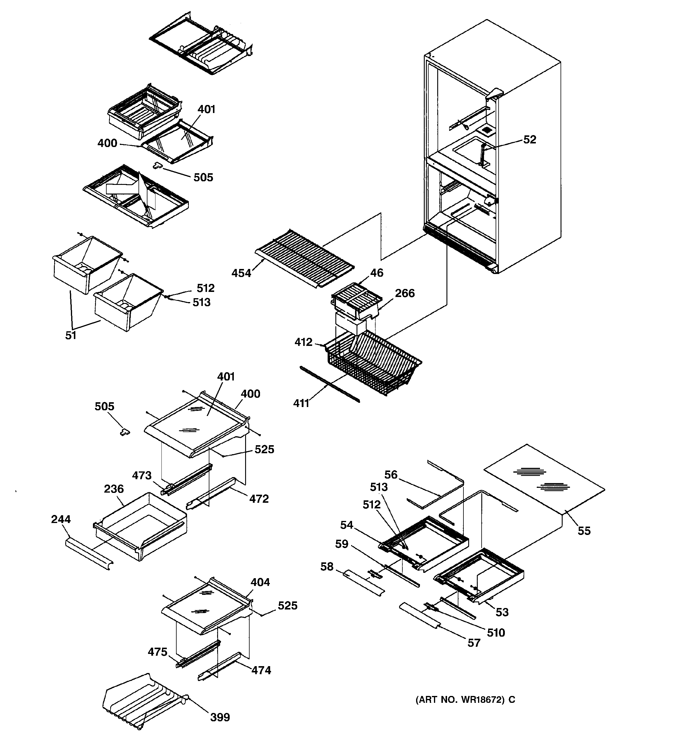Shelving assemblies