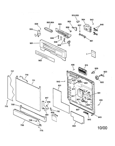 Escutcheon & door assembly