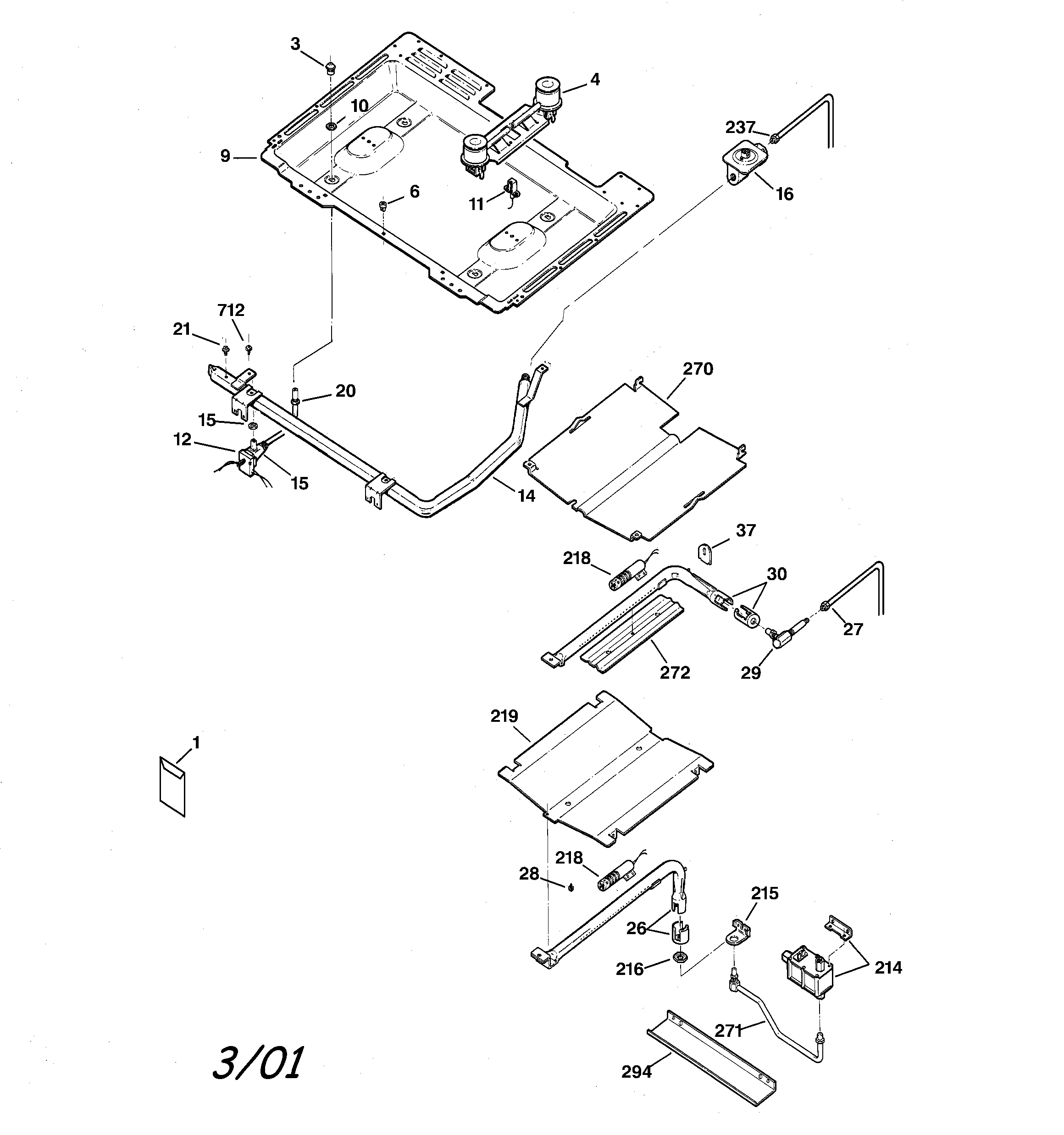Gas & burner parts