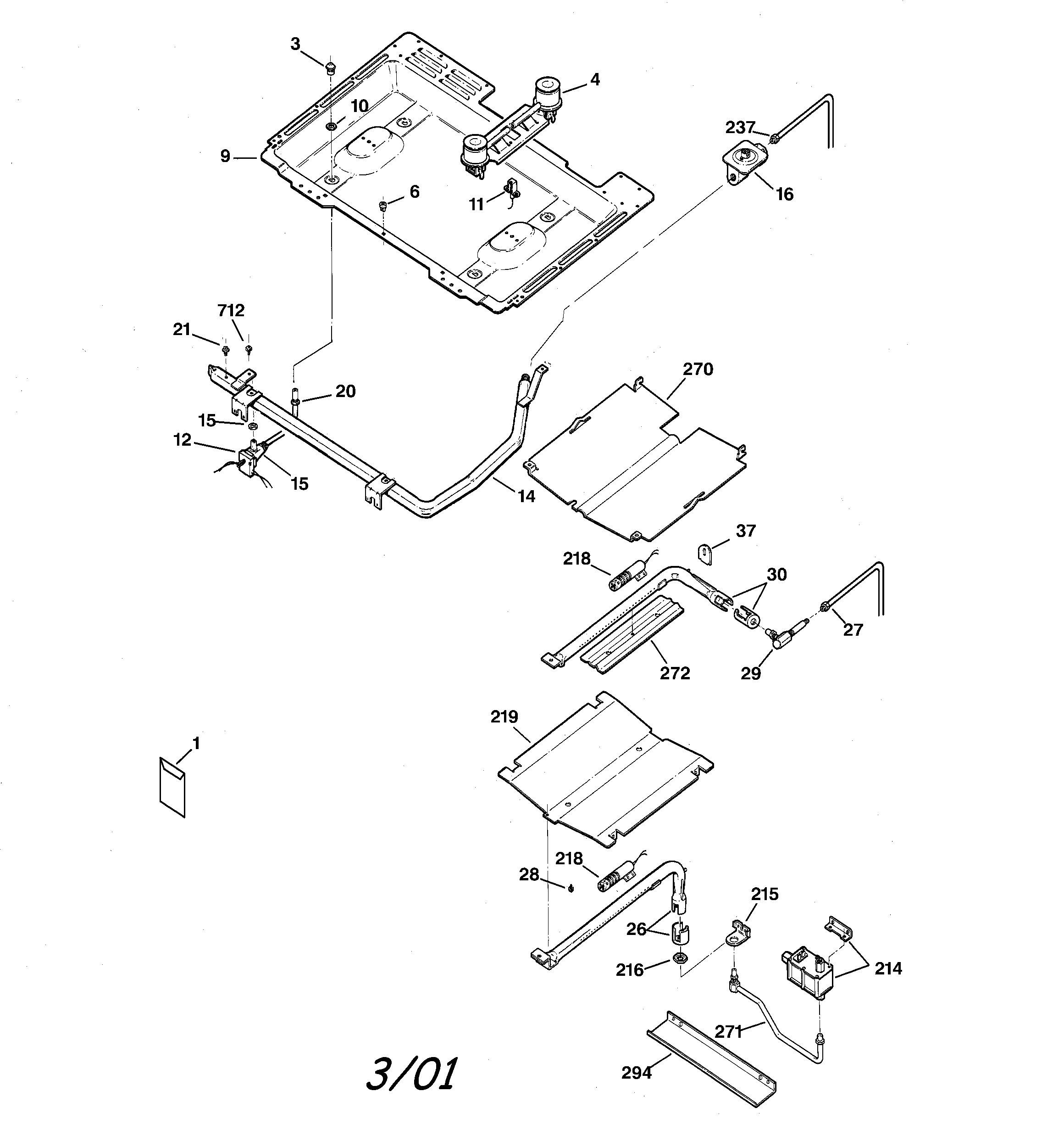 Gas & burner parts
