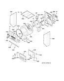 Dryer cabinet, drum & heater
