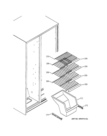 Freezer shelves