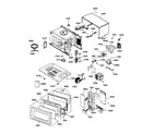 GE JES735WD001 microwave parts diagram