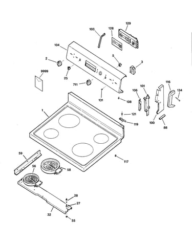 Controls & cooktop