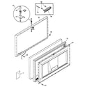 GE FCM7WNAWH freezer door diagram