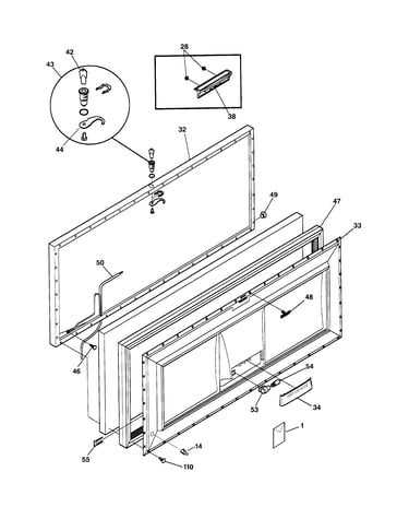Freezer door