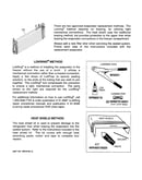 Evaporator instructions