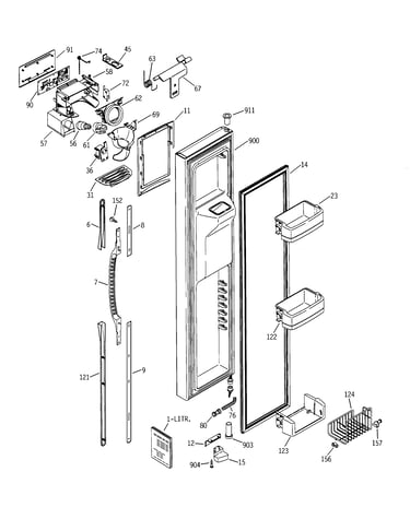 Freezer door