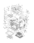 Oven body with microwave support
