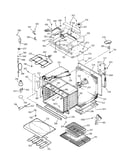 Oven body with microwave support