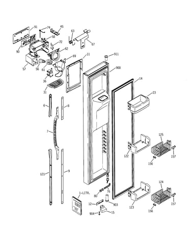 Freezer door