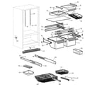 GE TCD18PADBRAA shelf parts diagram