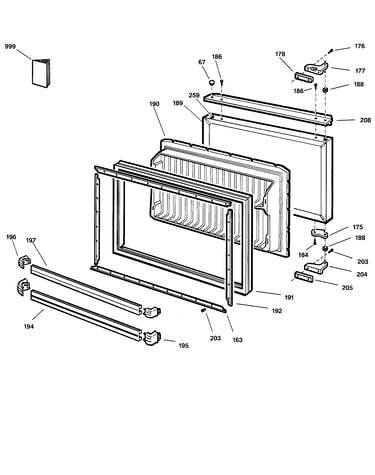 Freezer door