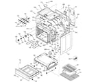 GE JBP35BB1AD body & drawer parts diagram