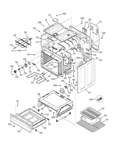 Body & drawer parts