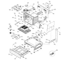 GE JSP46WD2WW body & drawer parts diagram
