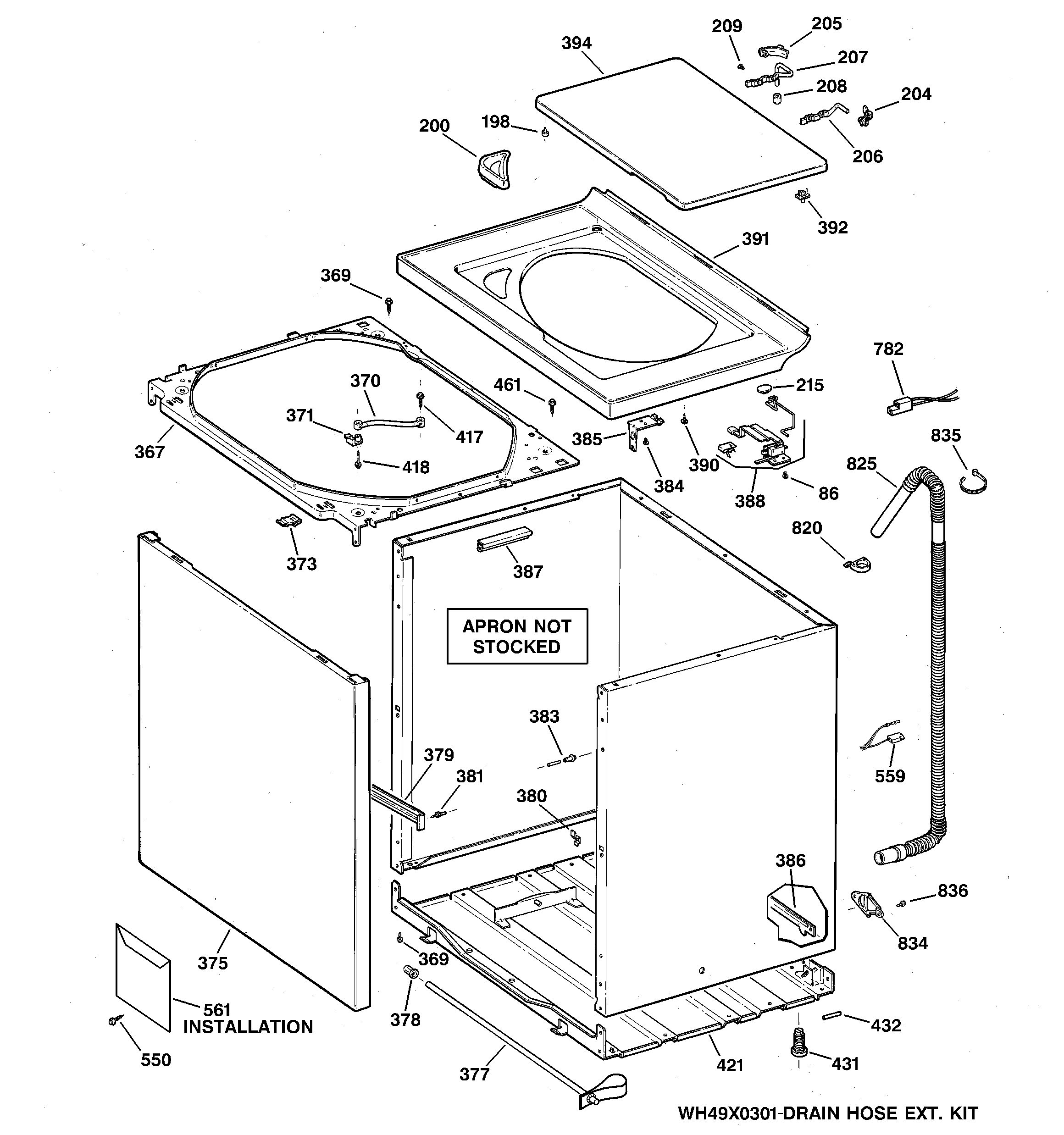 Cabinet, cover & front panel