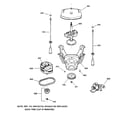 GE WJSR2070B0CC suspension, pump & drive components diagram