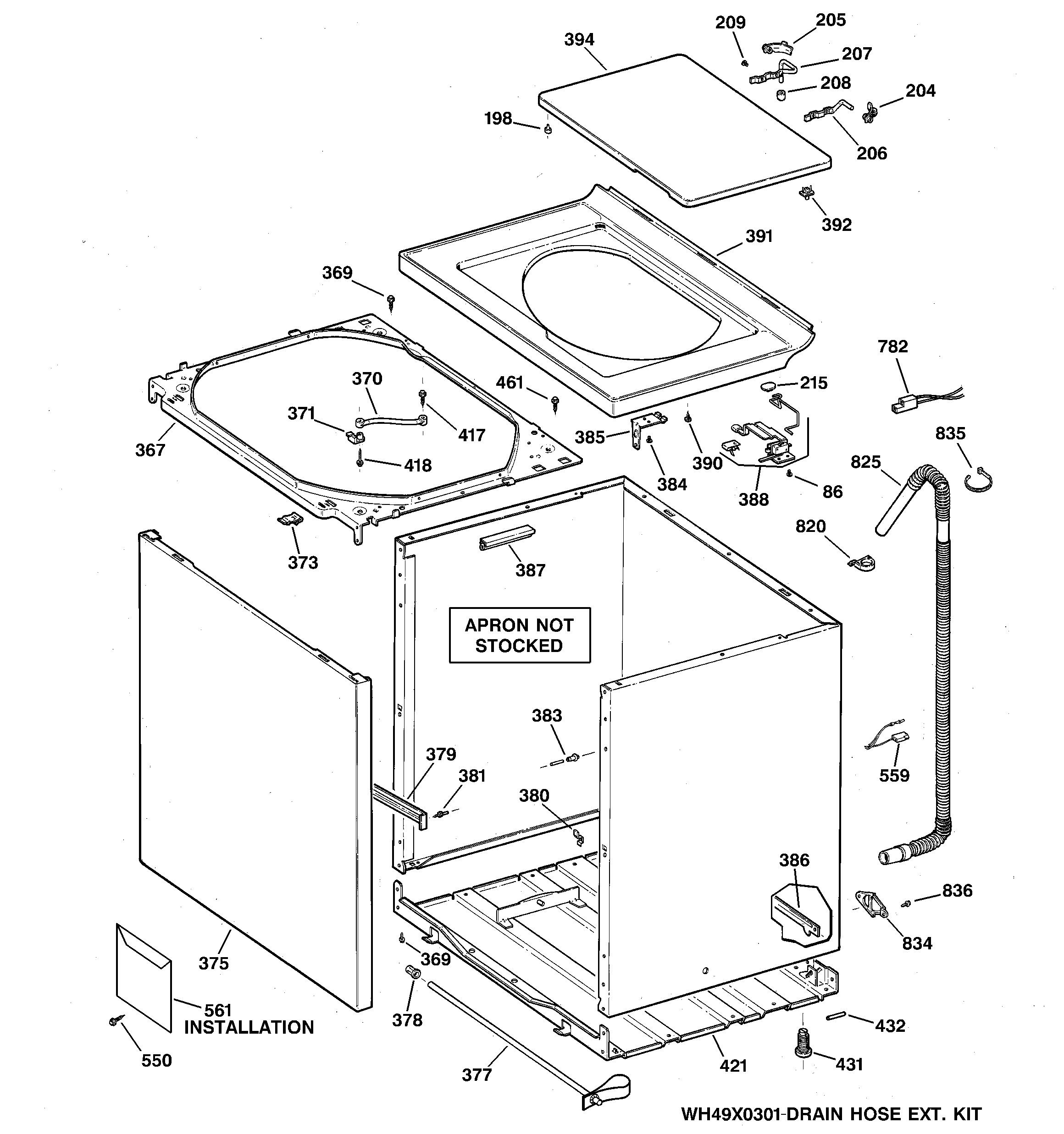 Cabinet, cover & front panel