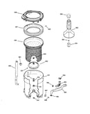 Tub, basket & agitator