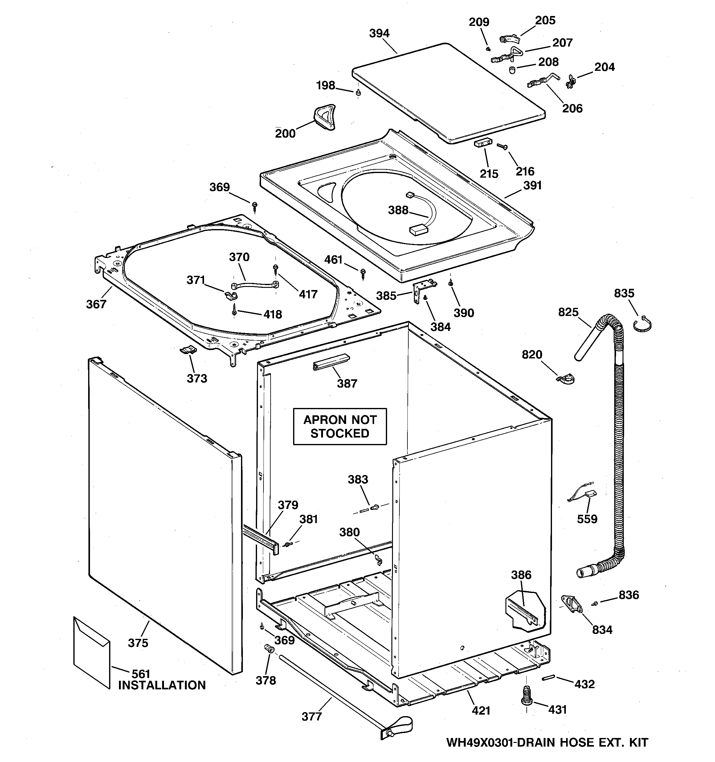 Cabinet, cover & front panel