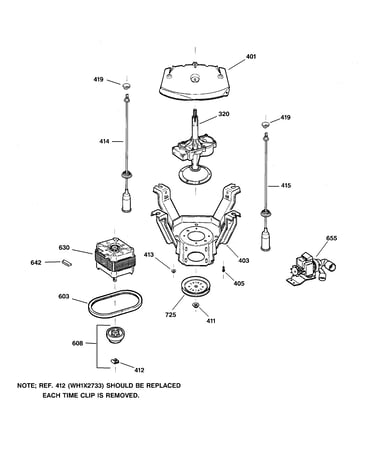 Suspension, pump & drive components
