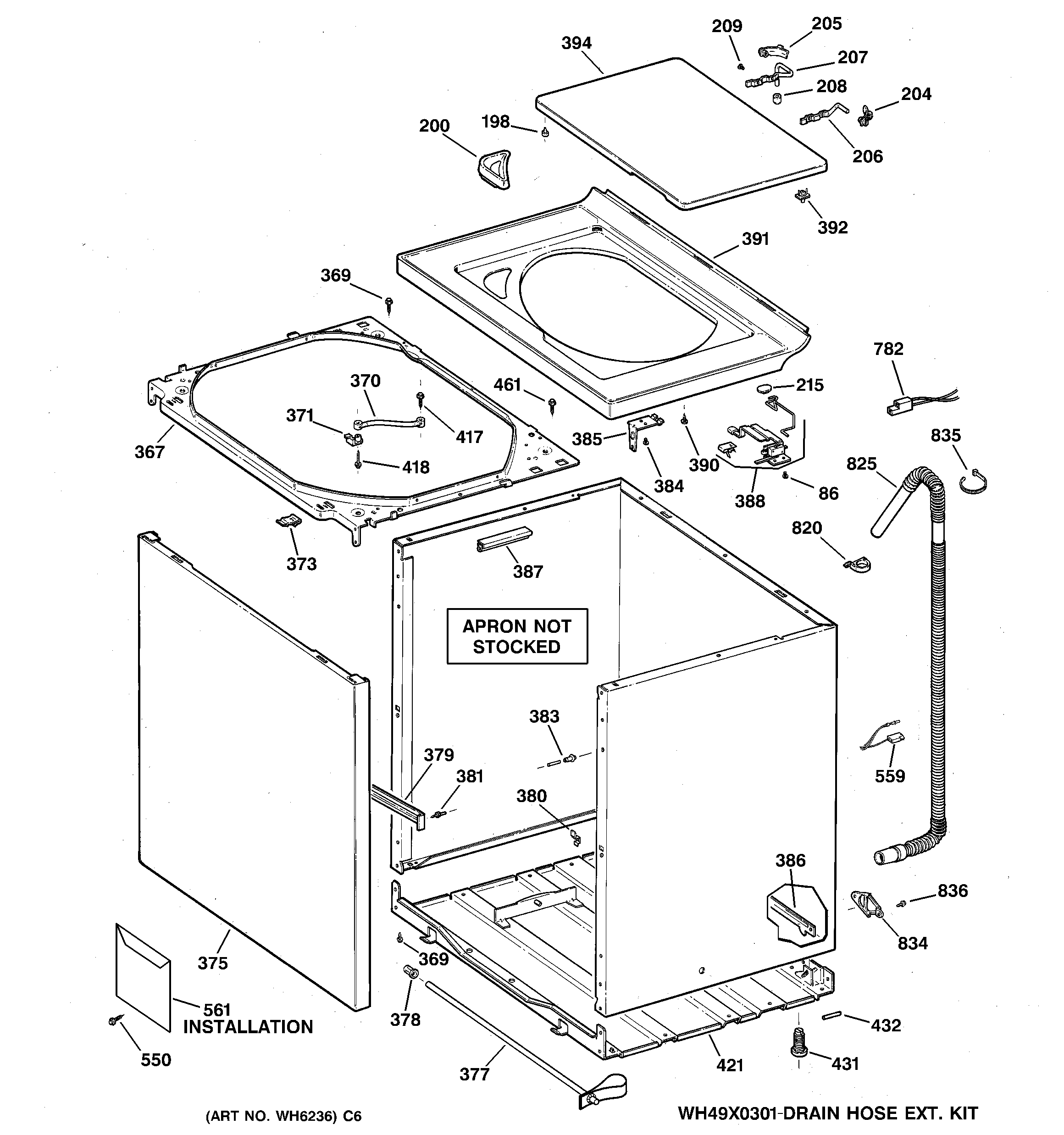 Cabinet, cover & front panel