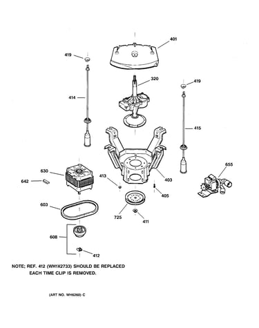 Suspension, pump & drive components