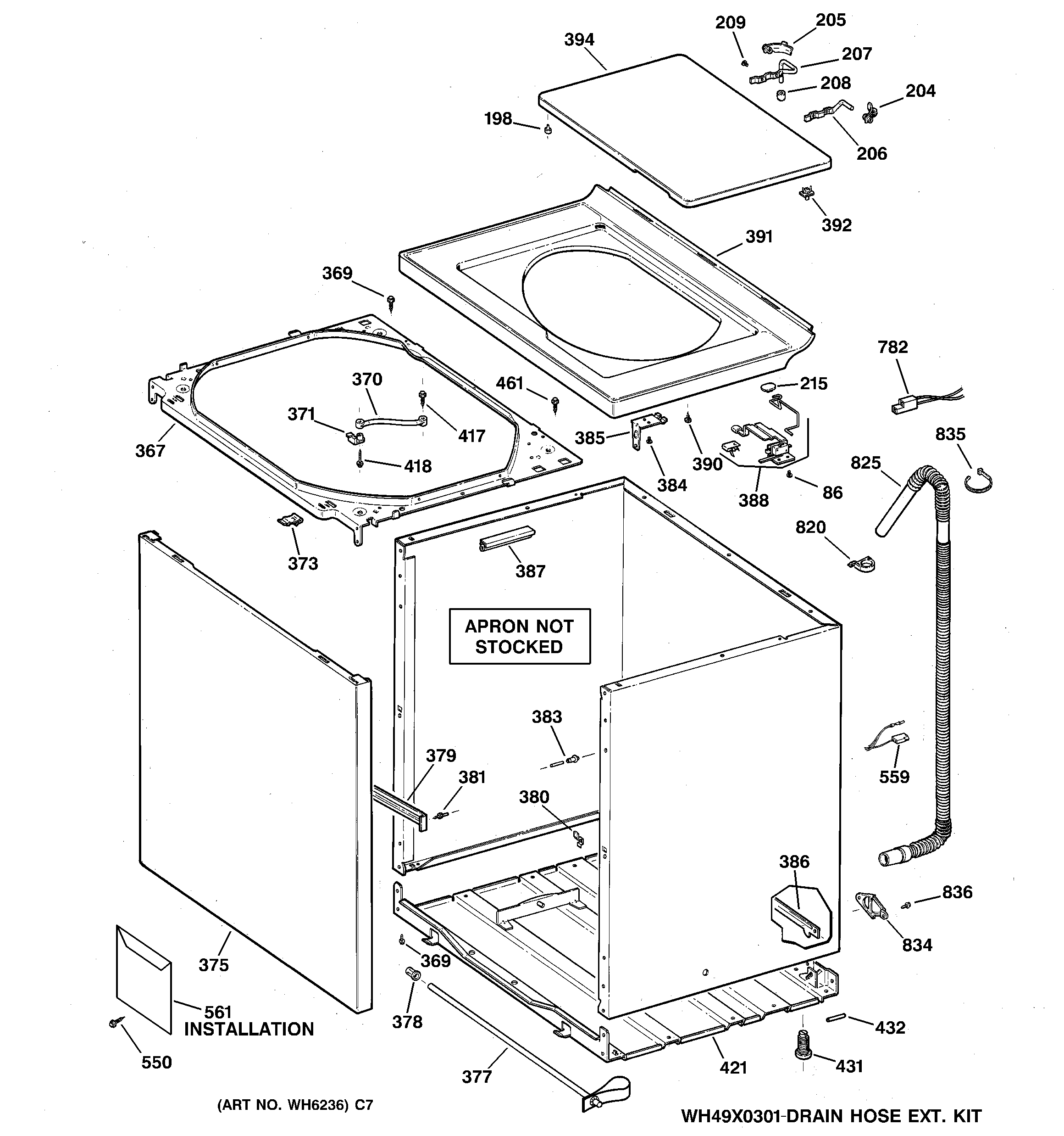Cabinet, cover & front panel