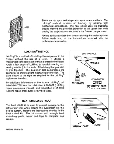 Evaporator instructions