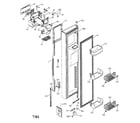 GE PSC23NHMAWW freezer door diagram