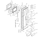 GE PSC23NHMAWW fresh food door diagram