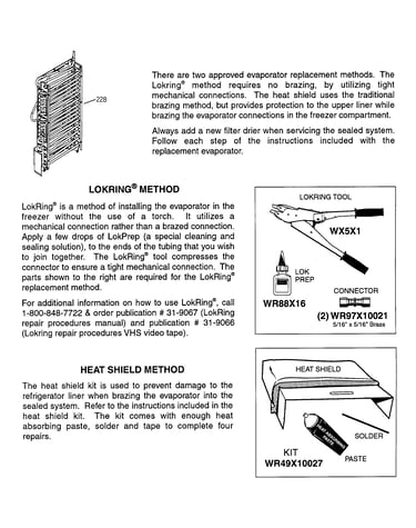 Evaporator instructions