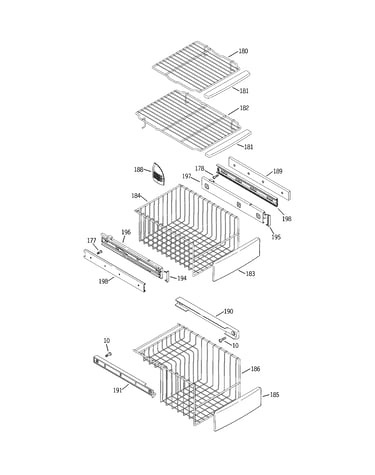 Freezer shelves