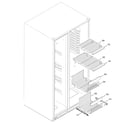 GE GSS25PGMABB freezer shelves diagram
