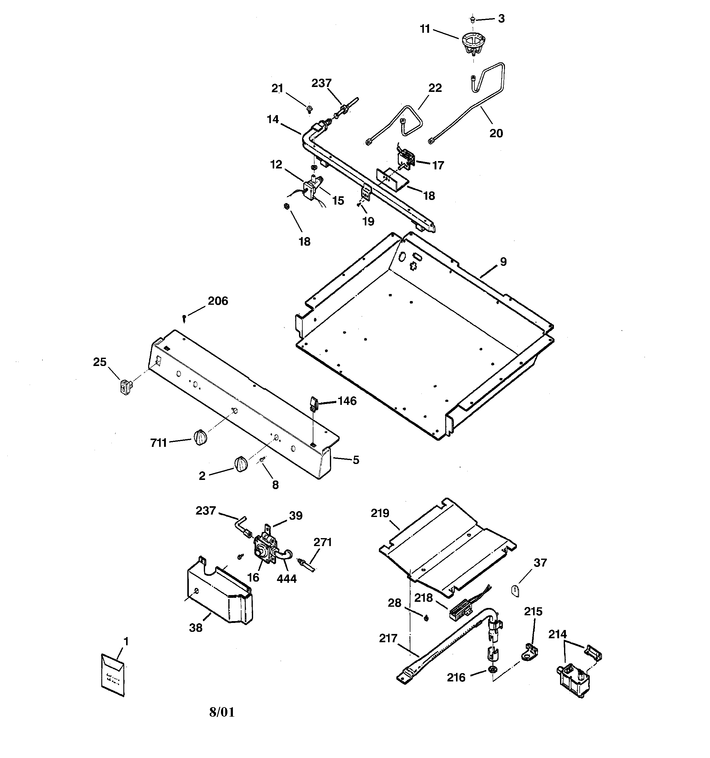 Gas & burner parts