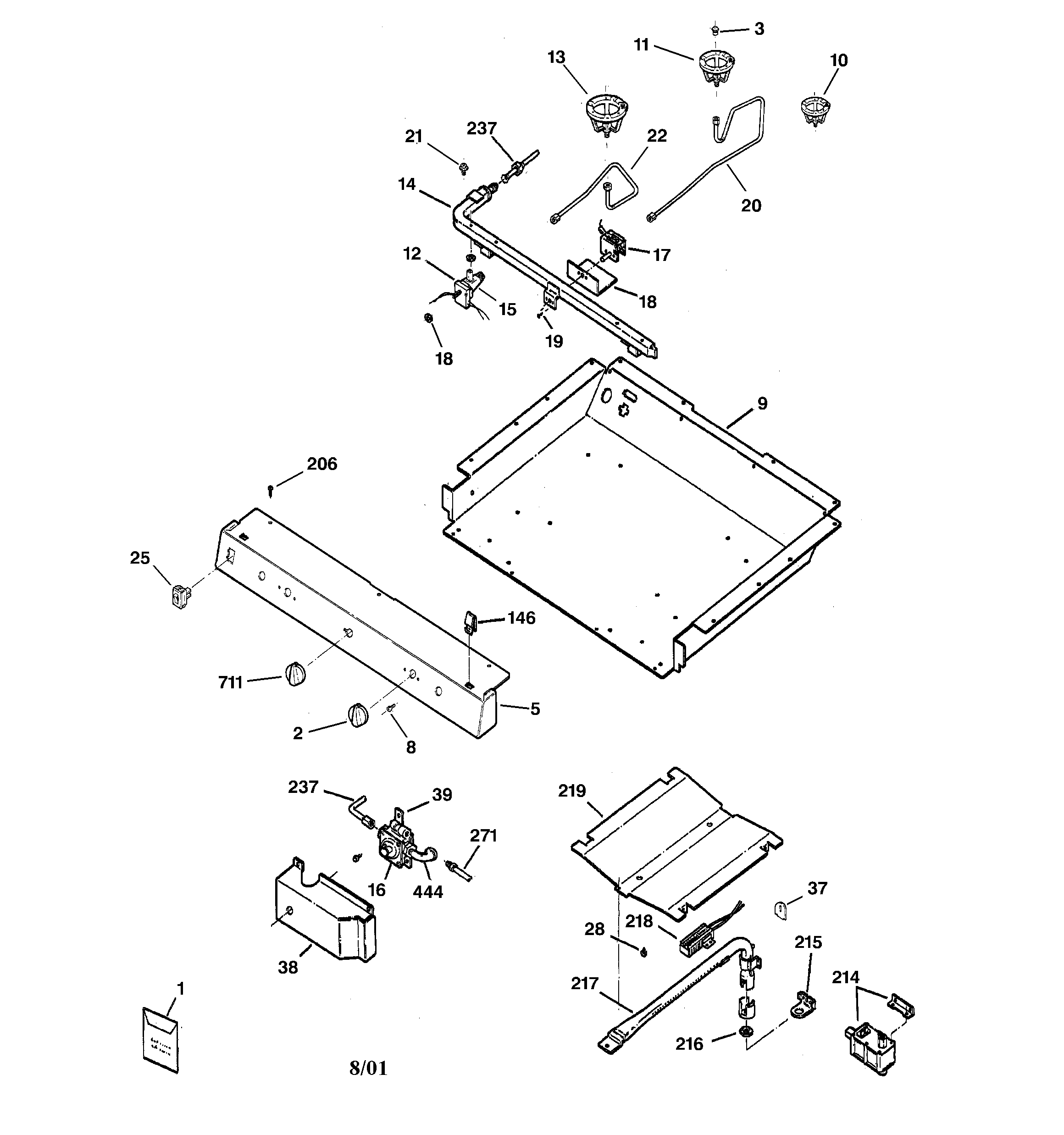 Gas & burner parts