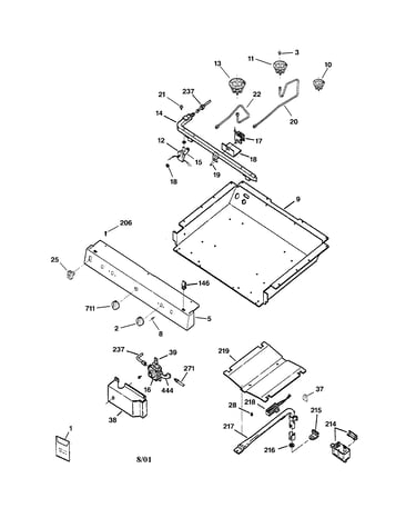 Gas & burner parts